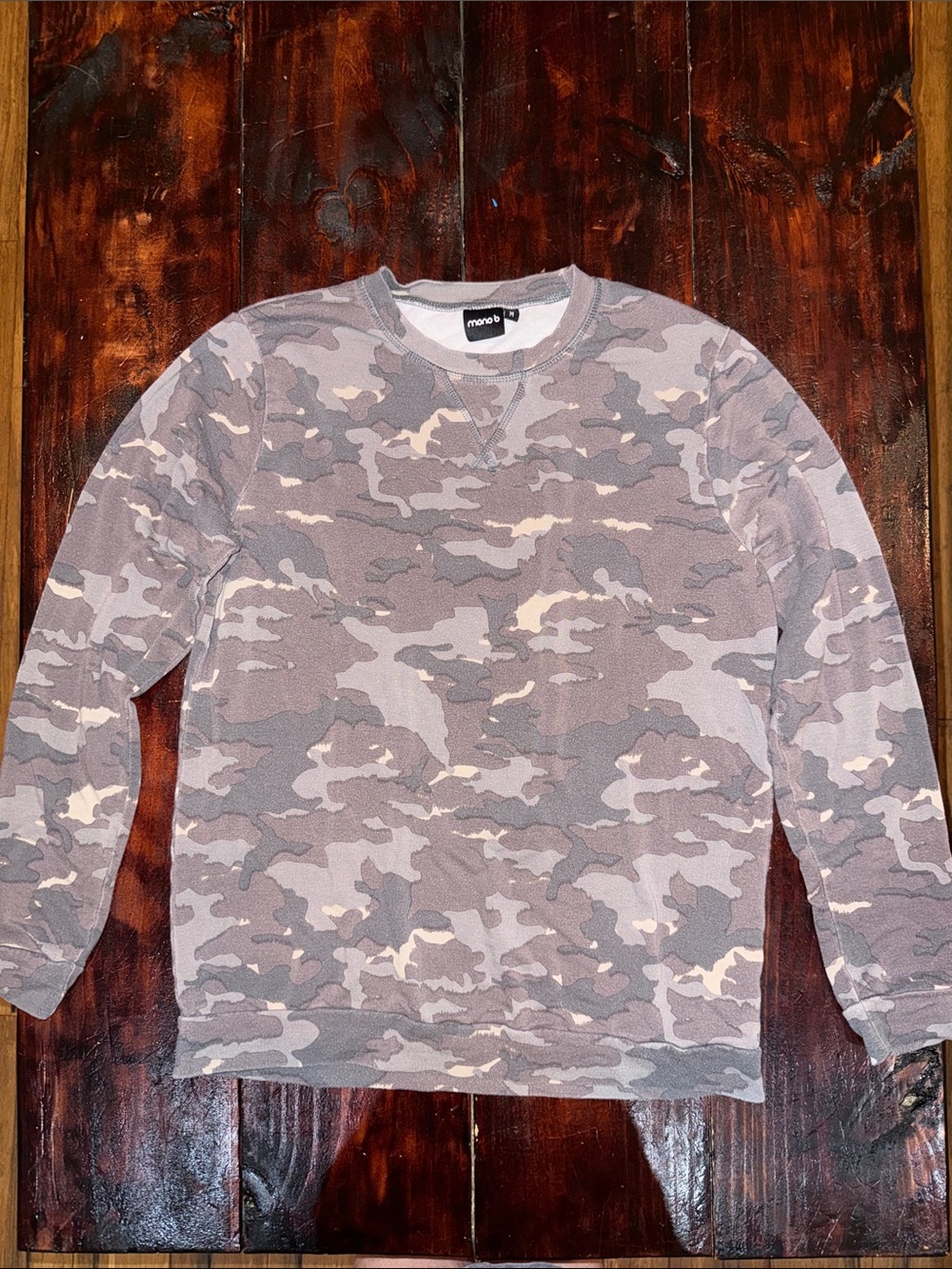 Mono B Camo Crewneck Sweatshirt